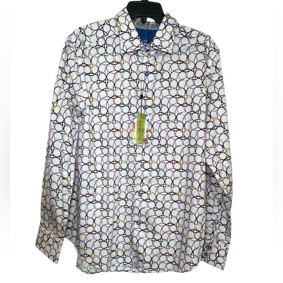 Robert Graham Classic-Fit Arthur Shirt sz M - Picture 1 of 9
